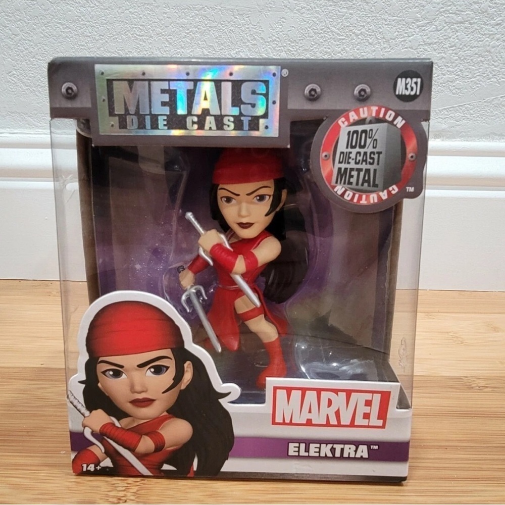 Jada Metals Die Cast Marvel Elektra M351 4" Figure New In Box Collectible